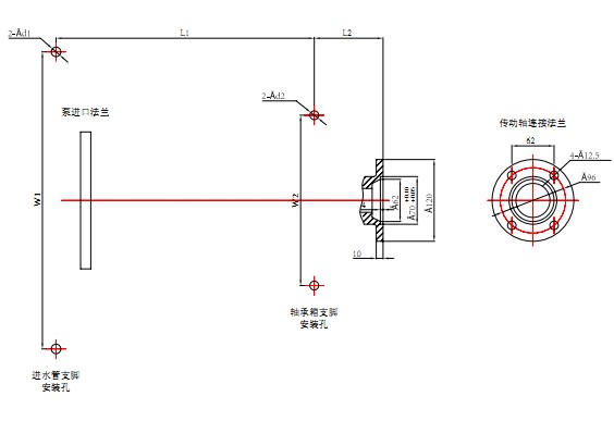 上海茸申車用消防泵結構圖 上海茸申車用消防泵結構圖